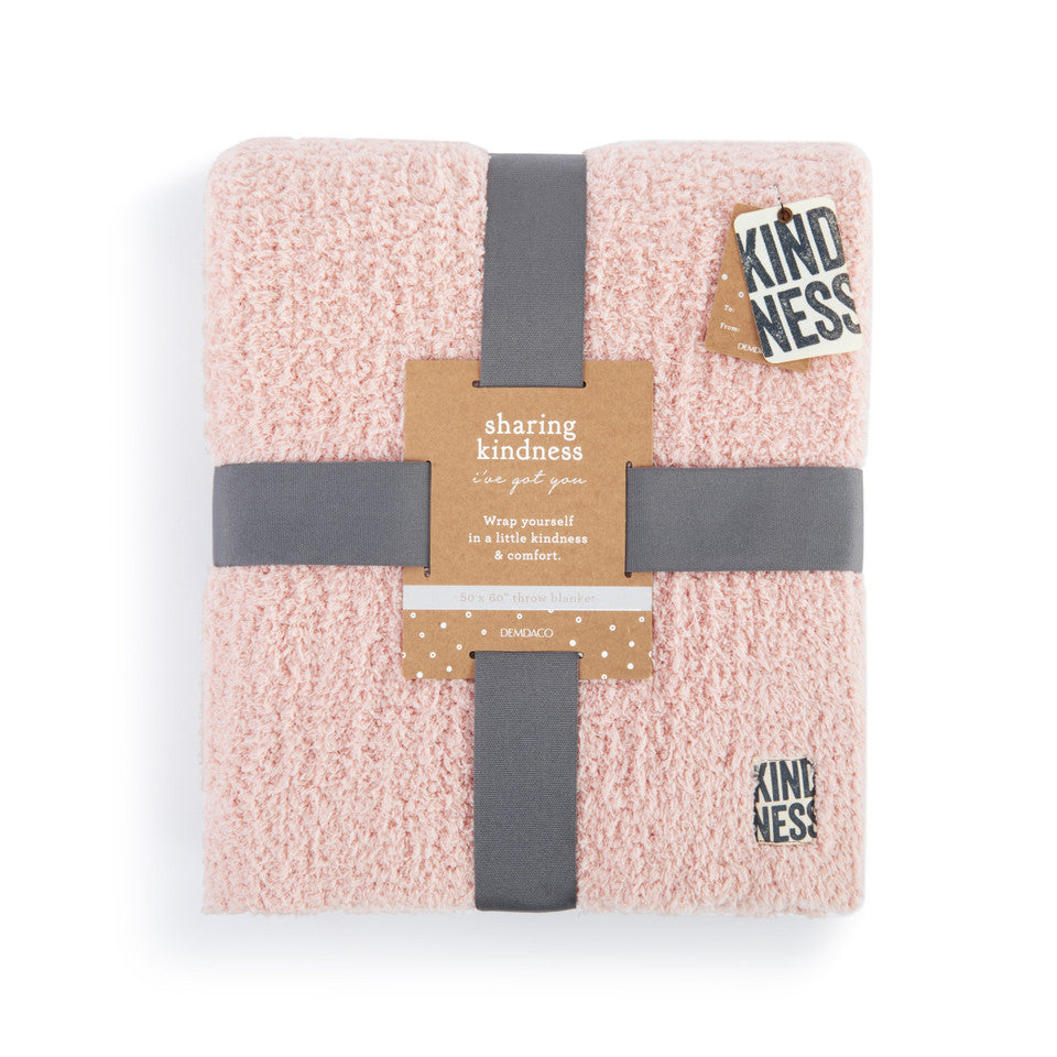 Demdaco Rose Cloud Polyester Sharing Kindness Throw Blanket