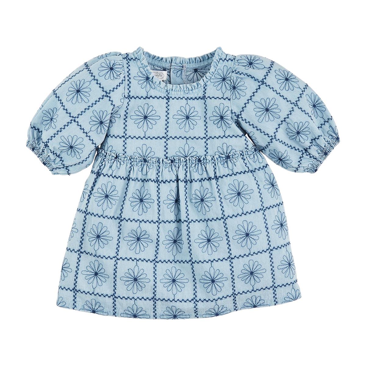 Hot! Mud Pie Embroidered Denim Dress