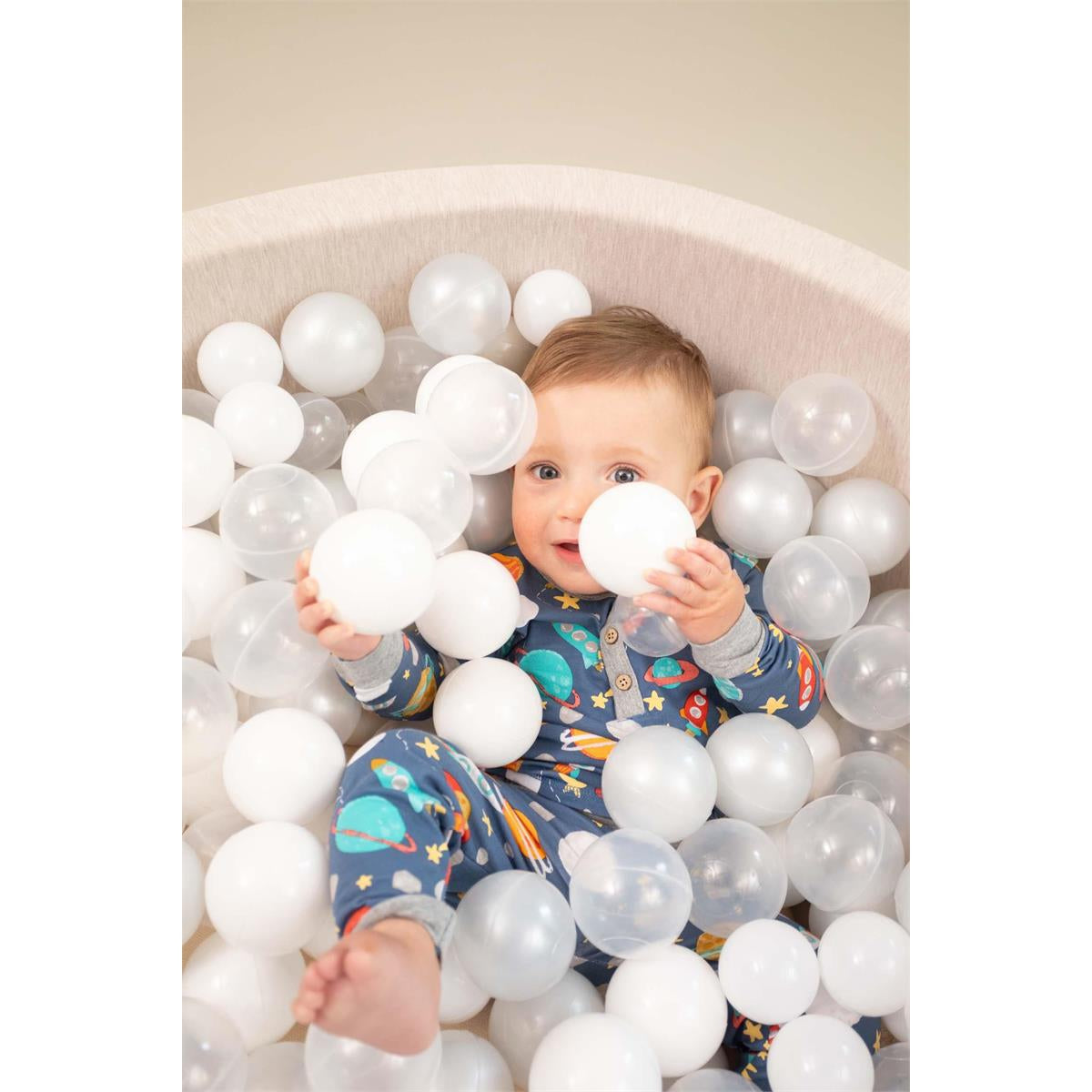 Mud Pie Glow-in-the-Dark Cotton Spandex Space Pajama Set