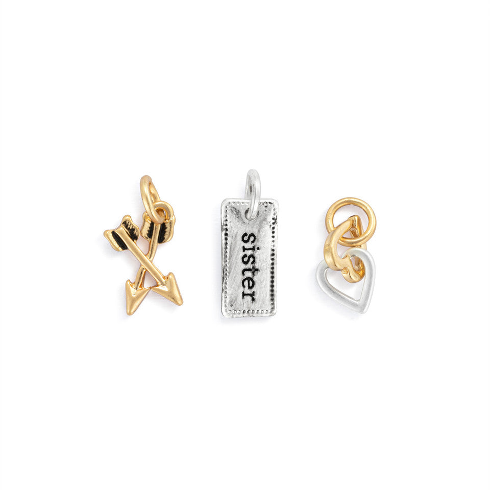 Demdaco 3-Piece Sister Journey Charms Set for Life's Moments