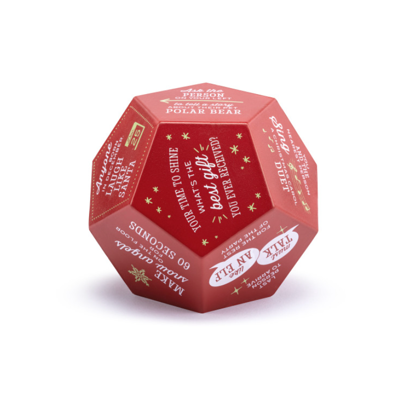 Demdaco 12-Sided Foam Party Starter Dice - Holiday Fun!