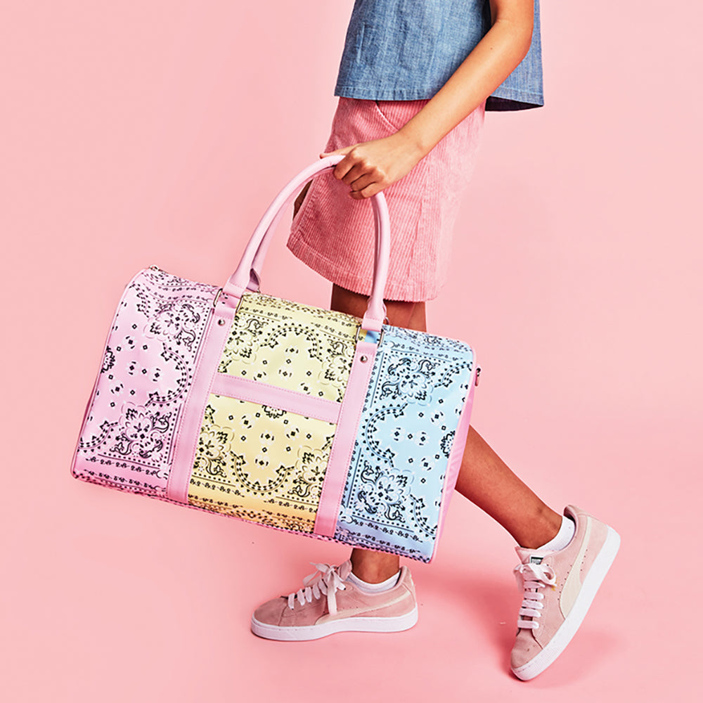 Hot Deal! Iscream Brandana Patchwork Style Duffel Bag for Travel and Daily Use
