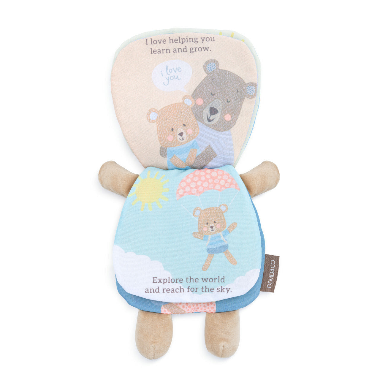Demdaco Soft and Functional Stroller Companion - Dear Baby Blue