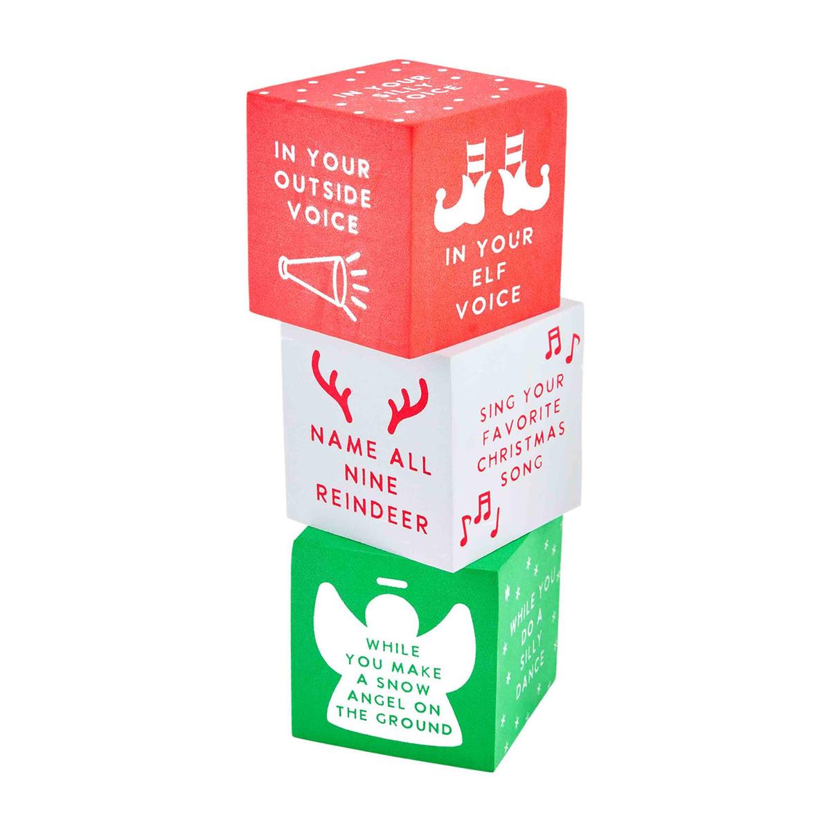 Mud Pie Festive Jingle Bell Foam Dice Roll Holiday Game
