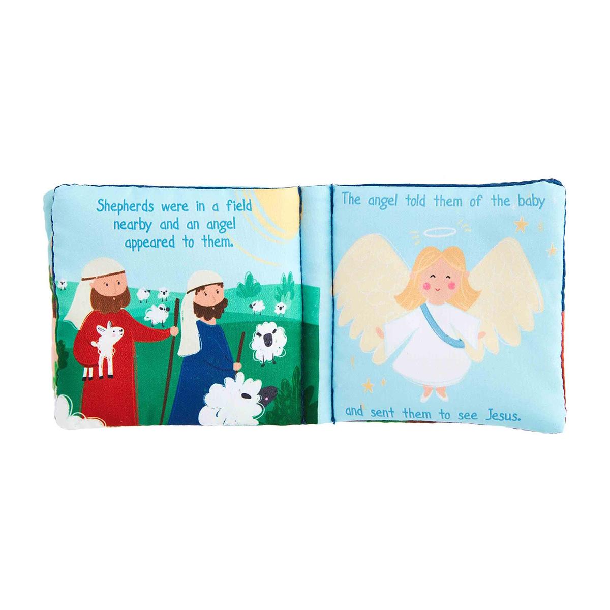 Hot Sale! Mud Pie 2-Piece Nativity Book and Singing Baby Jesus Set