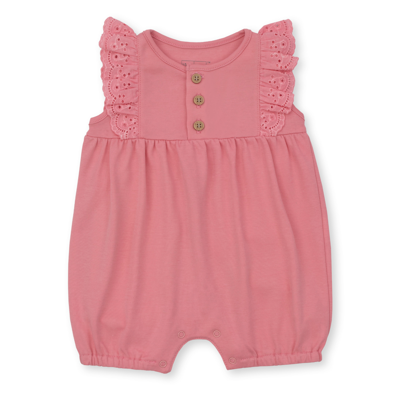 Kissy Kissy Sleeveless Flamingo - themed Love Playsuit in 100% Pima Cotton