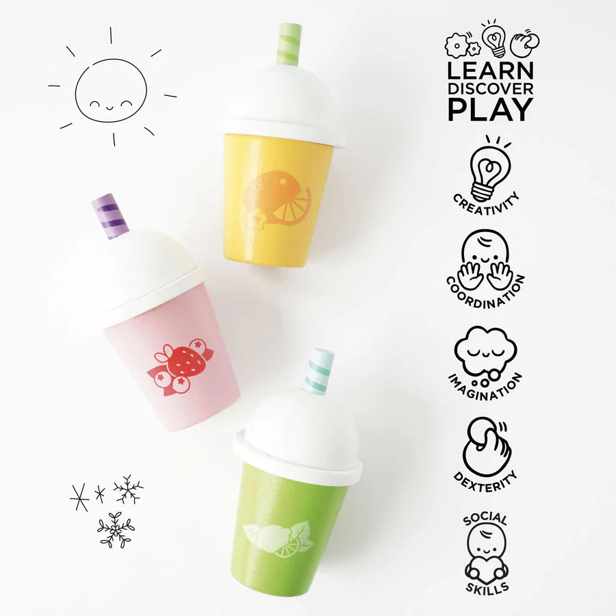 Le Toy Van Discounted Take Away Smoothie Trio - Ideal Kids Toy