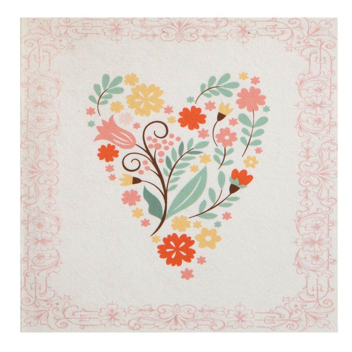 Special Offer! Floral Heart Gift Enclosure Card