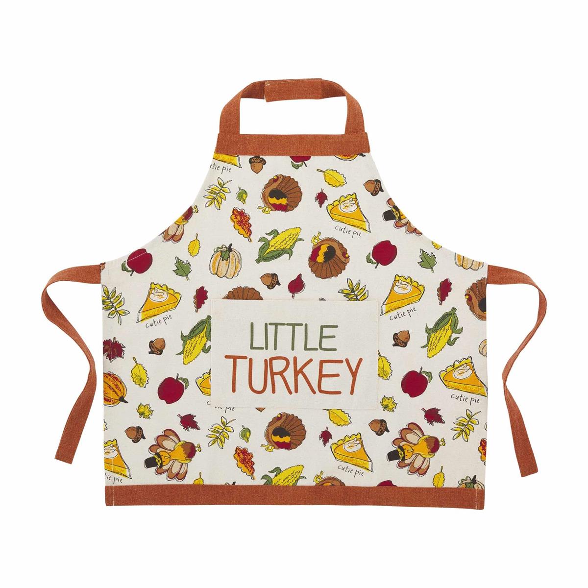 Mud Pie Thanksgiving Mom and Child Apron Set for Family Cooking