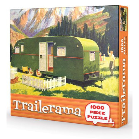 Amazing 1000-Piece Gibbs Smith Trailerama Puzzle for Puzzle Enthusiasts