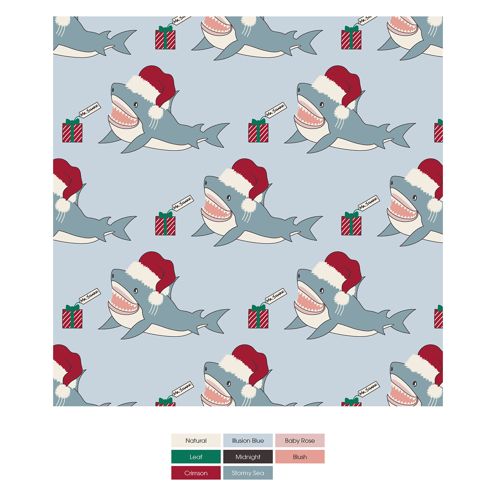 Kickee Pants Holiday Sale! Boy's Illusion Blue Sharks Print Boxer Briefs
