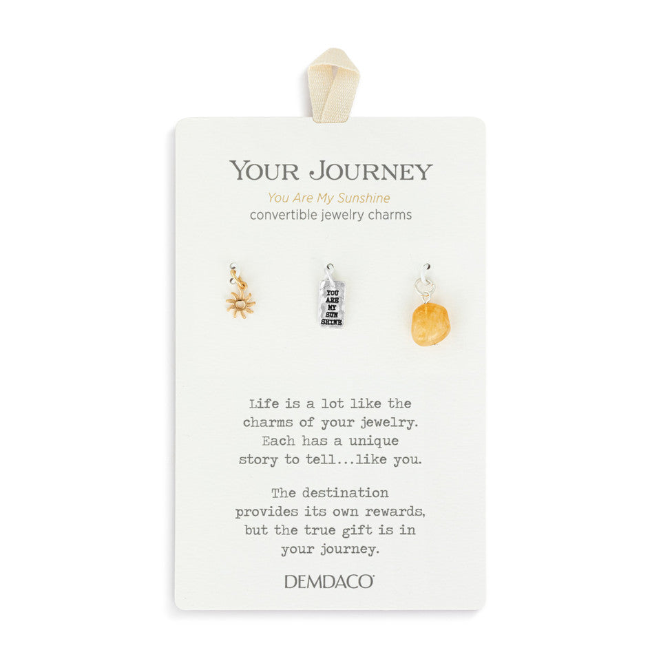 Demdaco 3-Piece Your Journey Charm Set - You Are My Sunshine