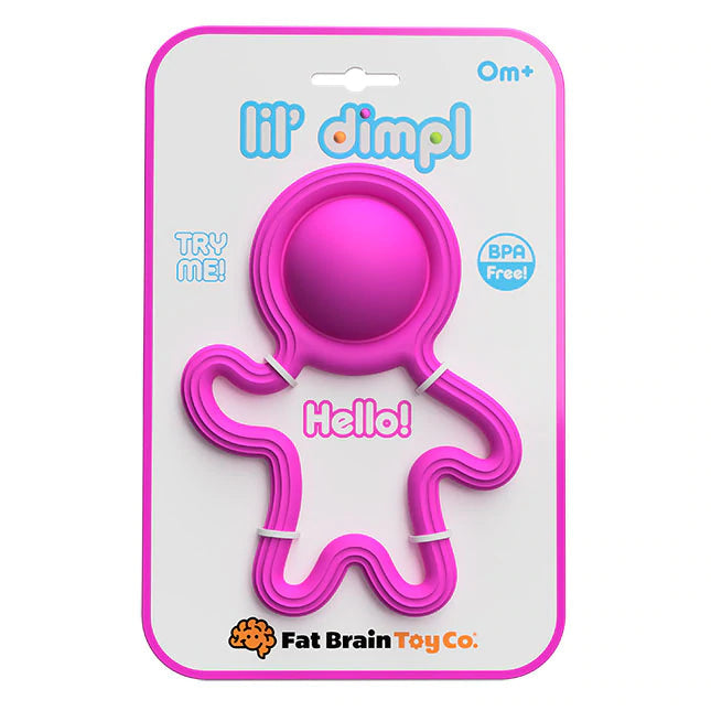 Fat Brain Lil Dimpl - Soft Silicone Baby Teether, A Perfect Playmate