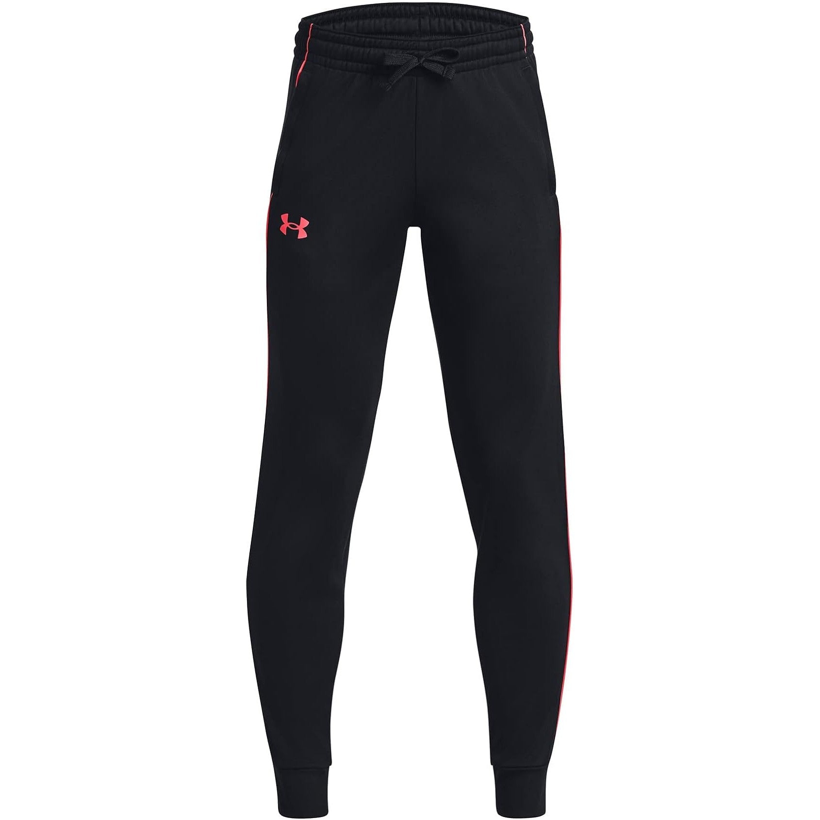 Under Armour Boys' Fashionable UA Pennant 2.0 Black/Red Pants - Great Deal