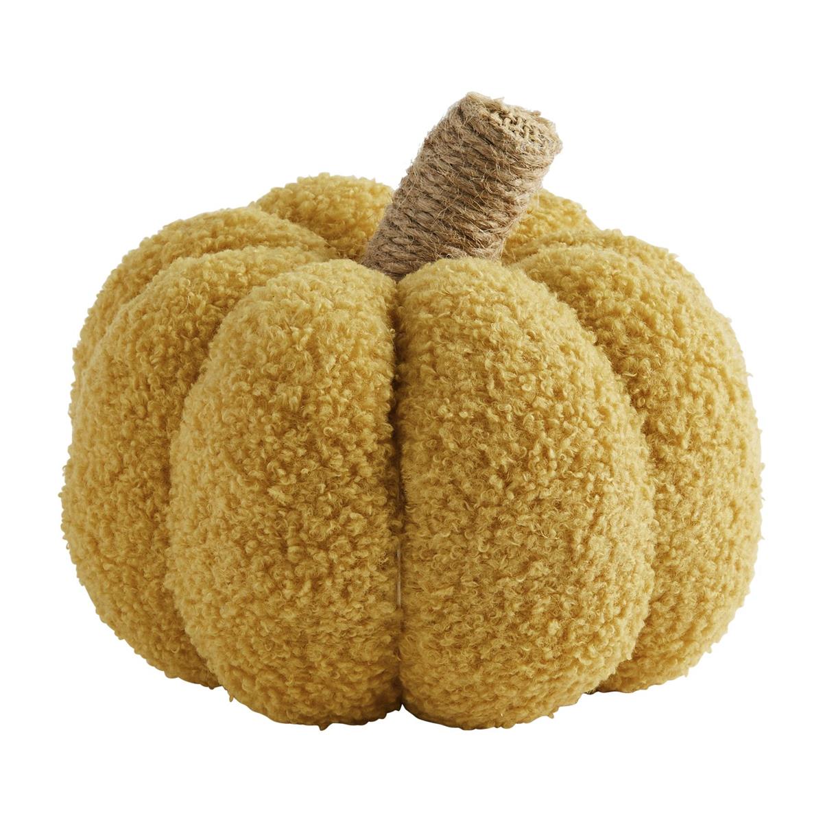 Hot Sale! Mud Pie Acrylic Shearling Fabric Pumpkin Sitter for Fireplaces or Entryways