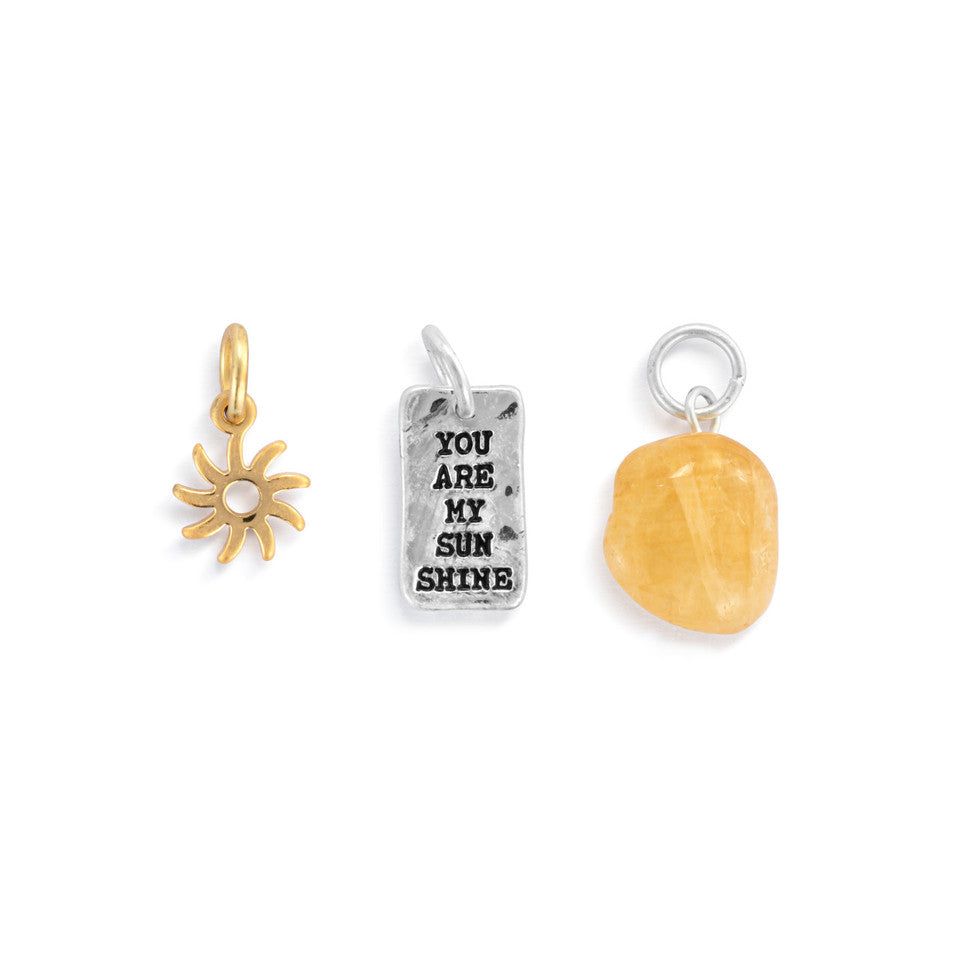 Demdaco 3-Piece Your Journey Charm Set - You Are My Sunshine