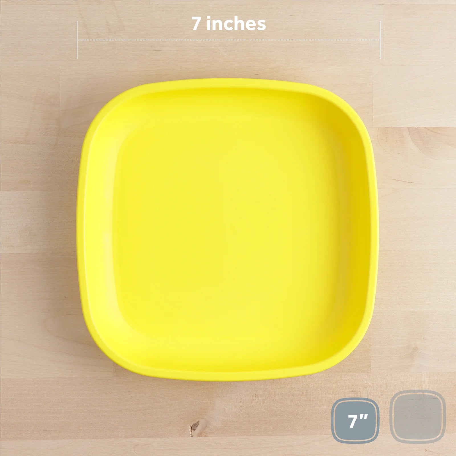 Re-Play 7-Inch Flat Plates: Ideal for Small Meals, Safe and Colorful