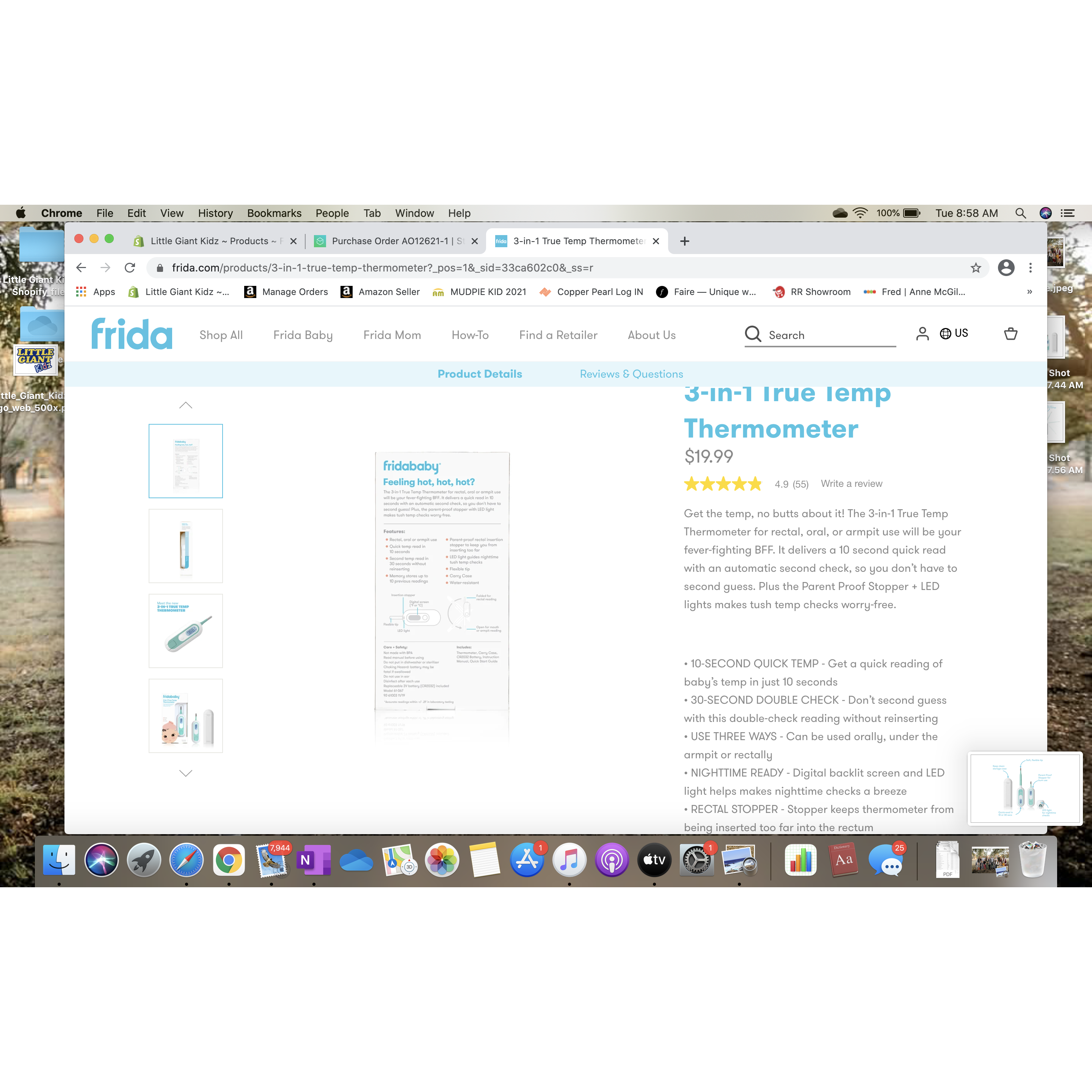 FridaBaby 3-in-1 Thermometer: Fast & Reliable Fever Check