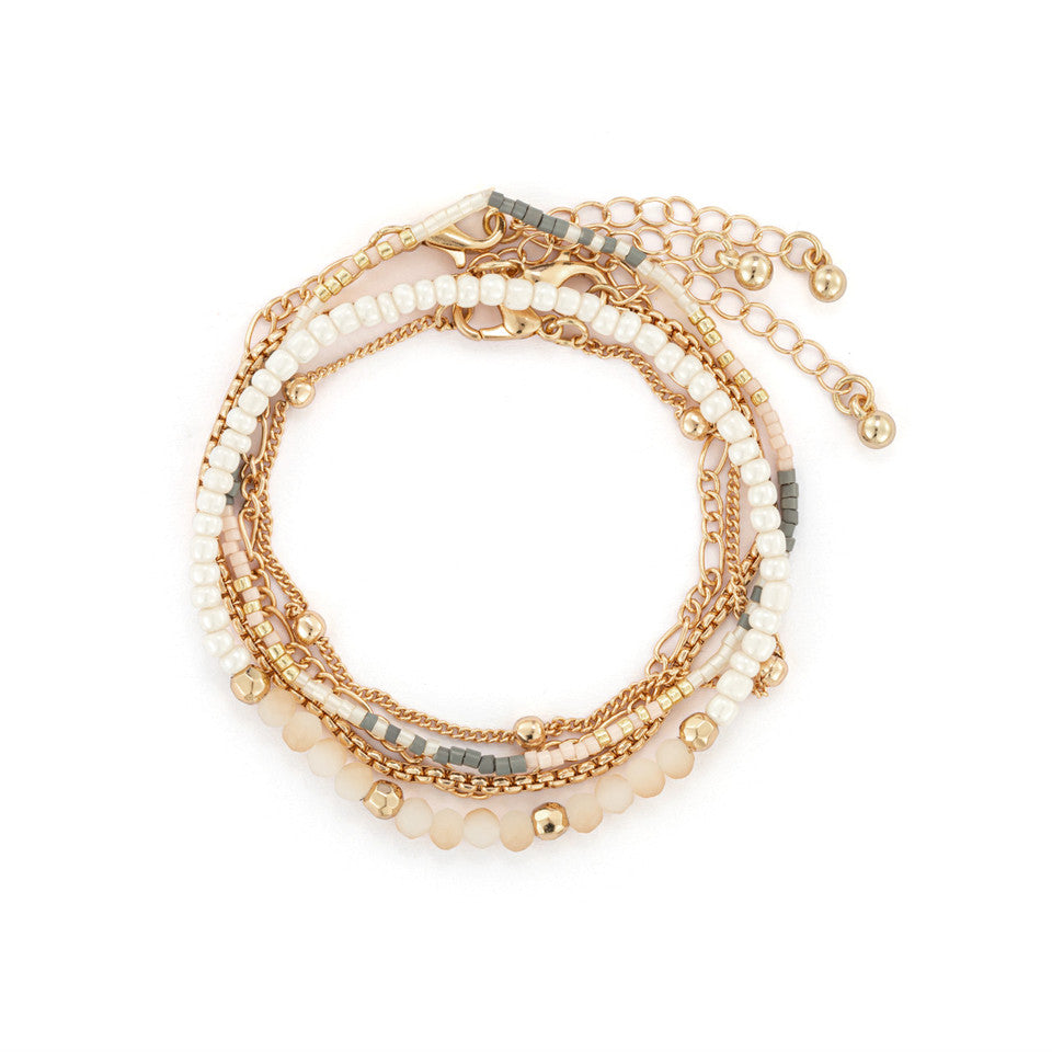 Demdaco Rose Cloud Gold Sharing Kindness Bracelet Set of 5 - Great Deal