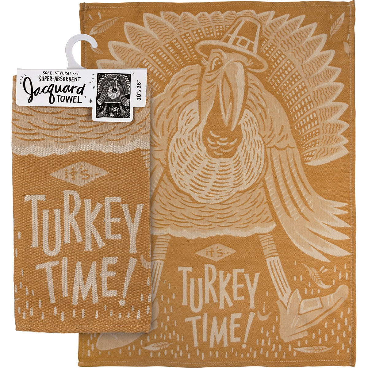Hot Deal! Primitives By Kathy Jacquard Woven Cotton Kitchen Towel for Turkey Time
