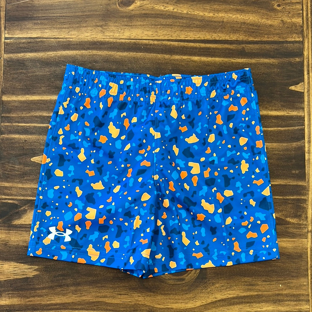 Under Armour Boys' UA Boost Printed Shorts in Photon Blue - Great Deal