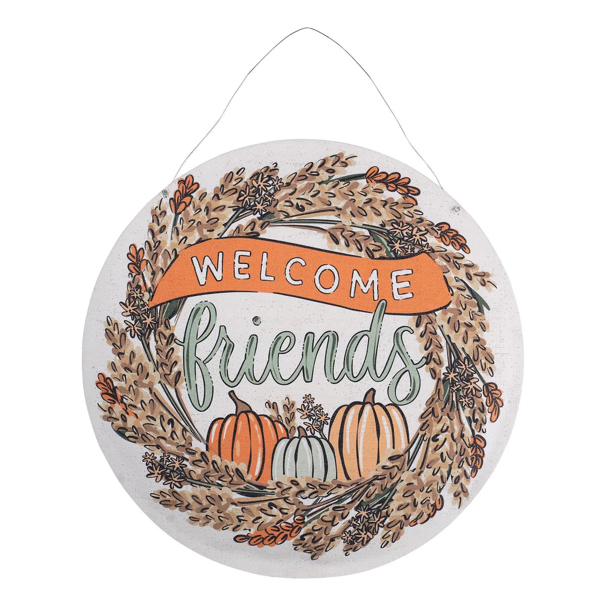 Hot Deal! Glory Haus Burlee Reversible Door Sign - Welcome Friends Fall / Joy To The World