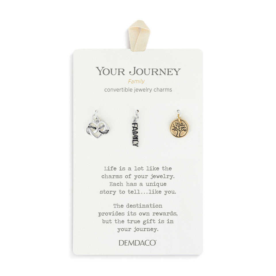 Demdaco 3-Piece Family Journey Charms Set