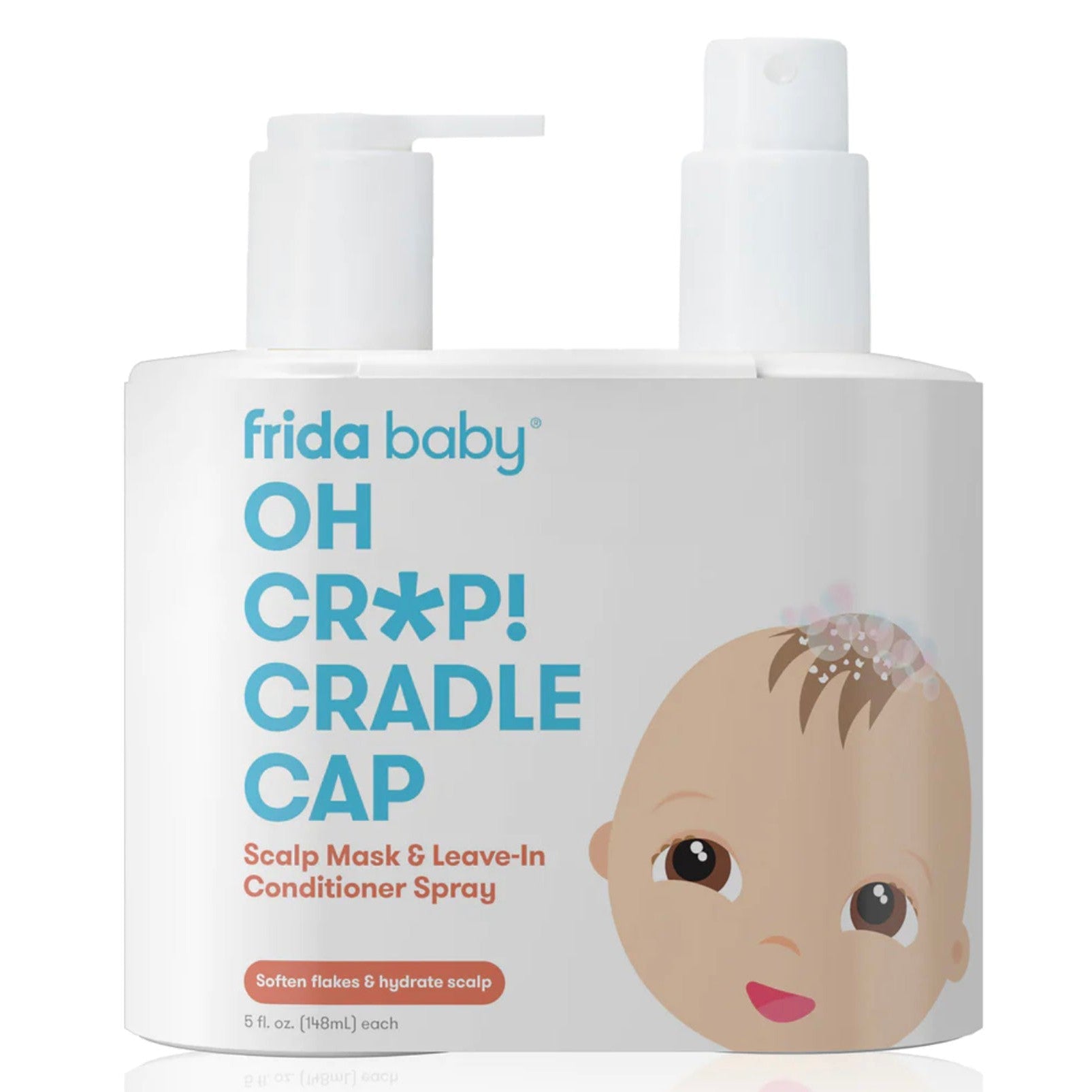 FridaBaby Cradle Cap Fixer Spray & Scalp Mask Duo - Ideal for Baby