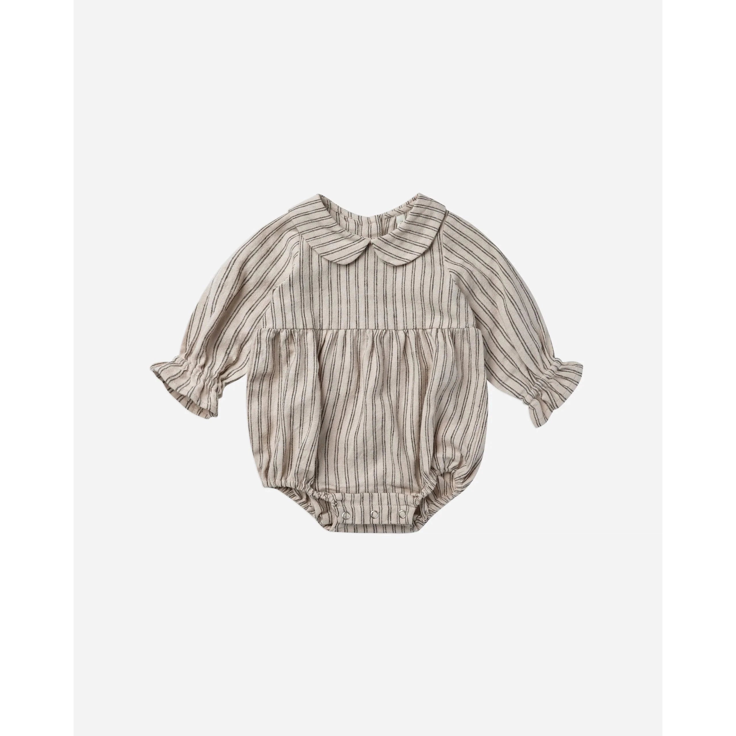 Rylee & Cru Black Pinstripe Romper - Great for Babies!