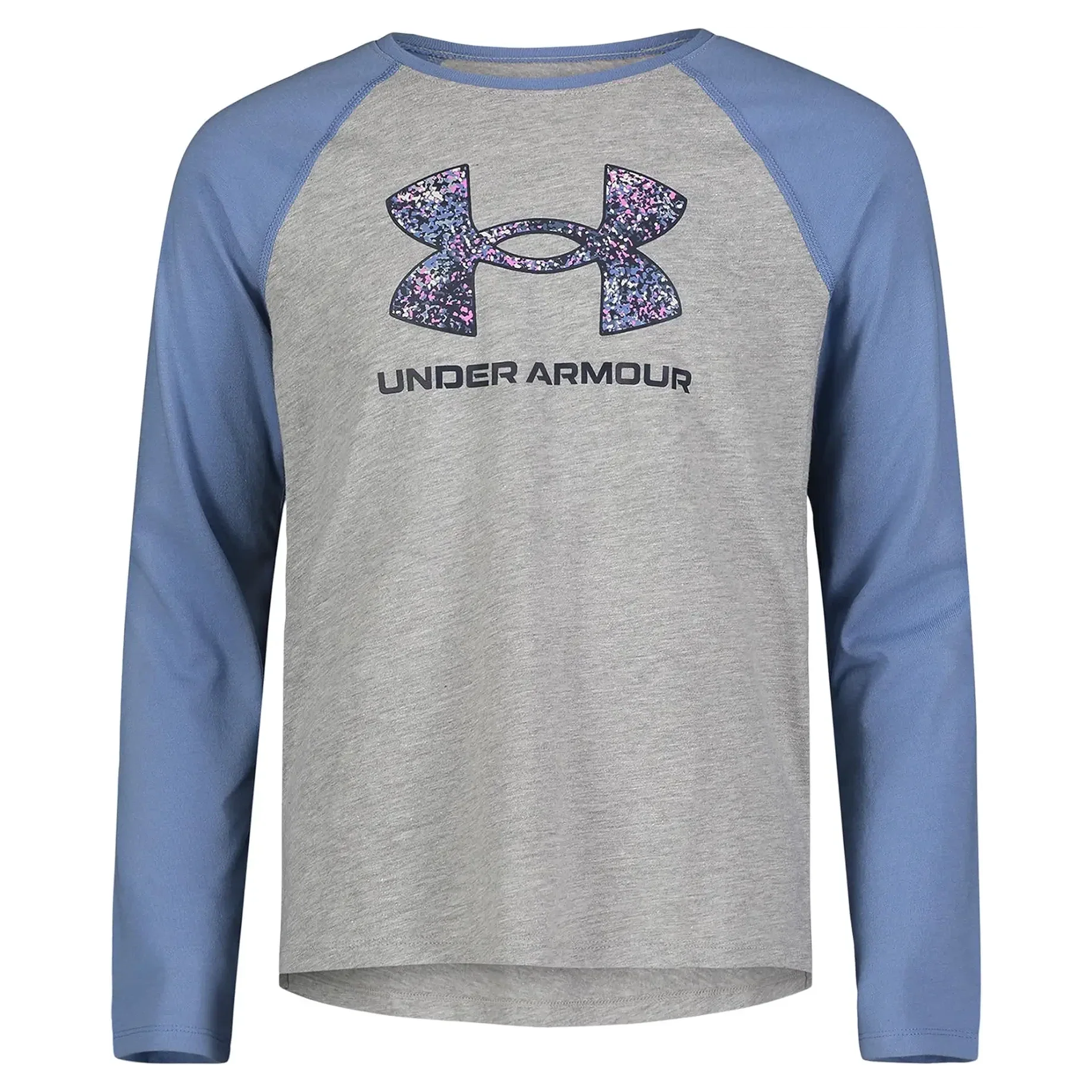 Hot Sale! Under Armour Youth Girls' Mod Gray UA Cloud Speckle Icon T-Shirt