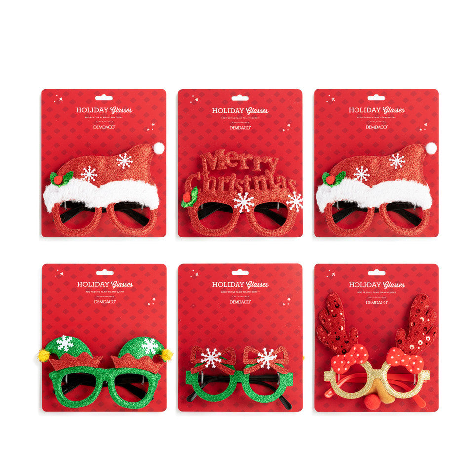 Hot Sale! Demdaco Playful Merry Christmas Themed Eyeglasses for Festive Fun