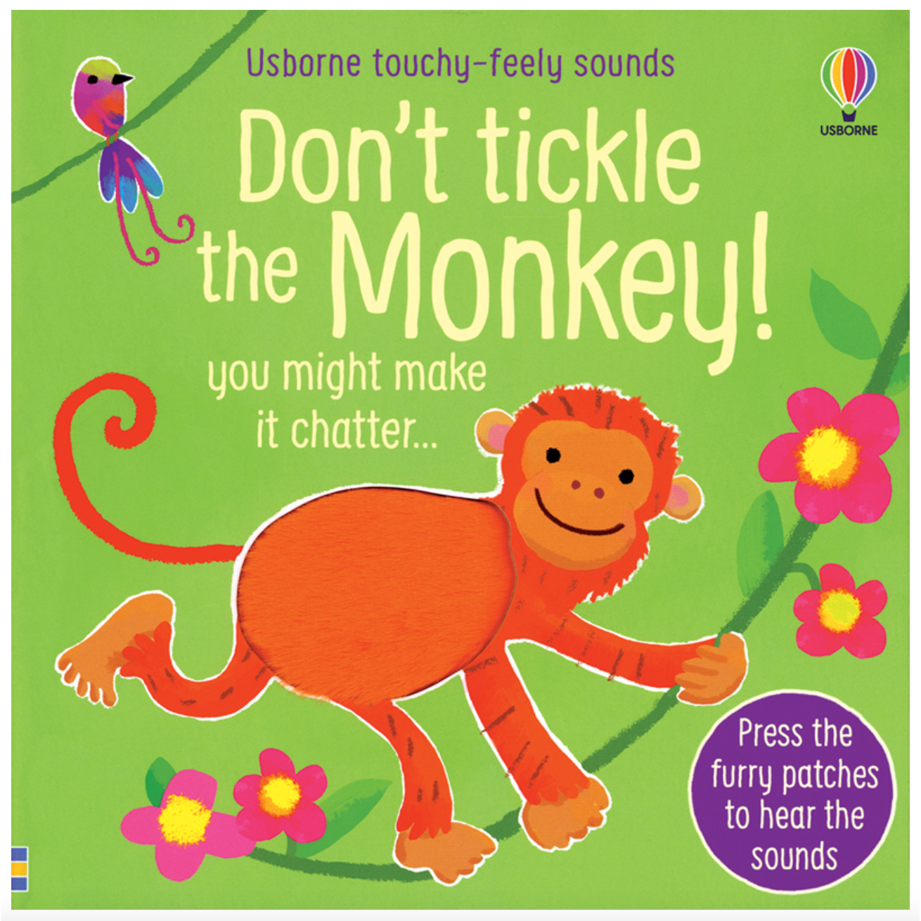 Hot Deal! Usborne Board Book - Don't Tickle the Monkey! Touchy-Feely Sounds Book