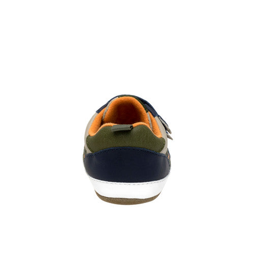 Robeez Navy Brooks First Kicks Baby Leather Shoes