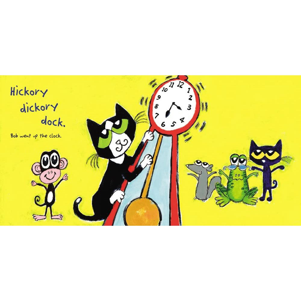 Hot Deal! Harper Collins' Pete the Cat: Hickory Dickory Dock Hardcover Children's Book