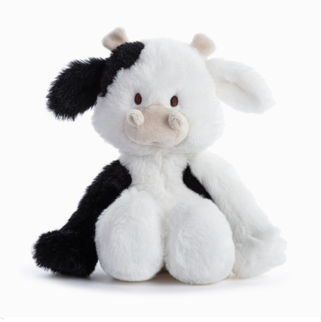 Hot Sale! Demdaco Tinies 5 - inch Black and White Cow for Kids
