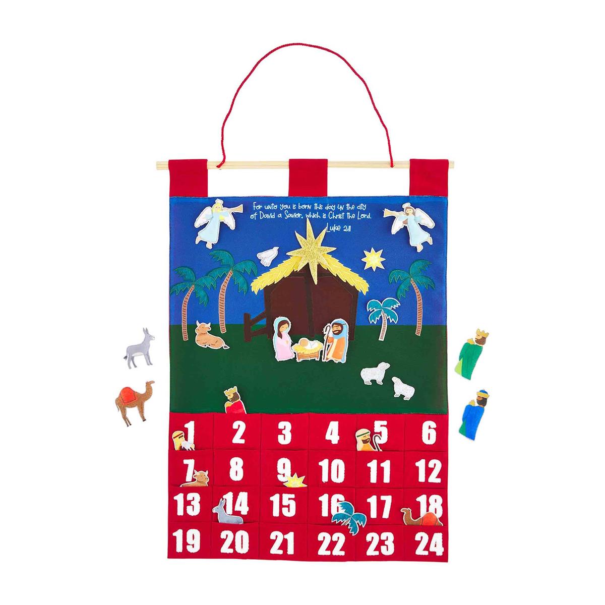 Mud Pie Christmas Nativity Advent Calendar - Ideal for Ages 3+