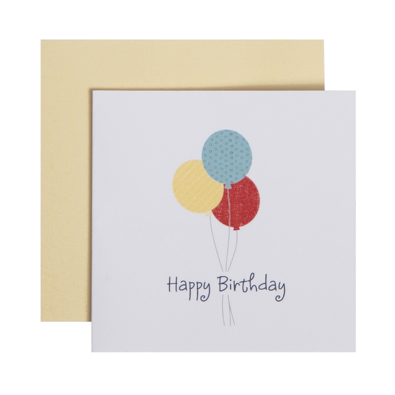 Birthday Gift Enclosure Card with Balloons - Must - Have!