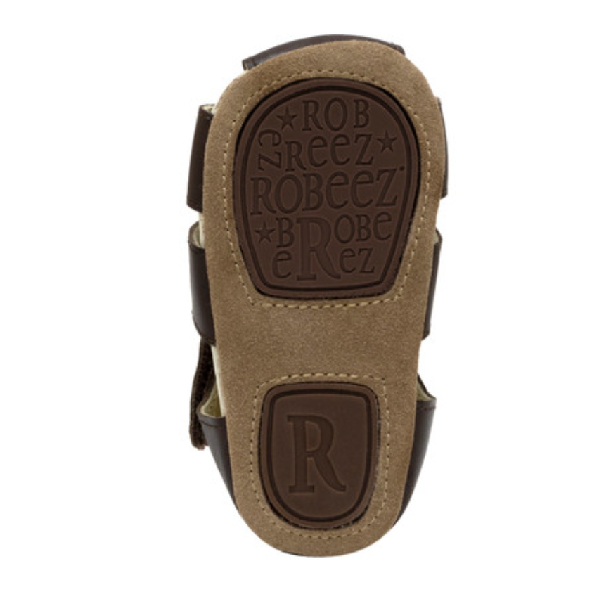 Robeez Brown Matthew Sandals - Ideal for Baby Walkers