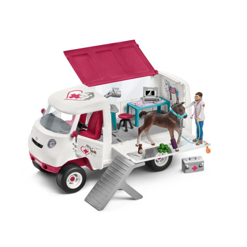 Schleich Horse Club Mobile Vet Set with Adorable Hanoverian Foal