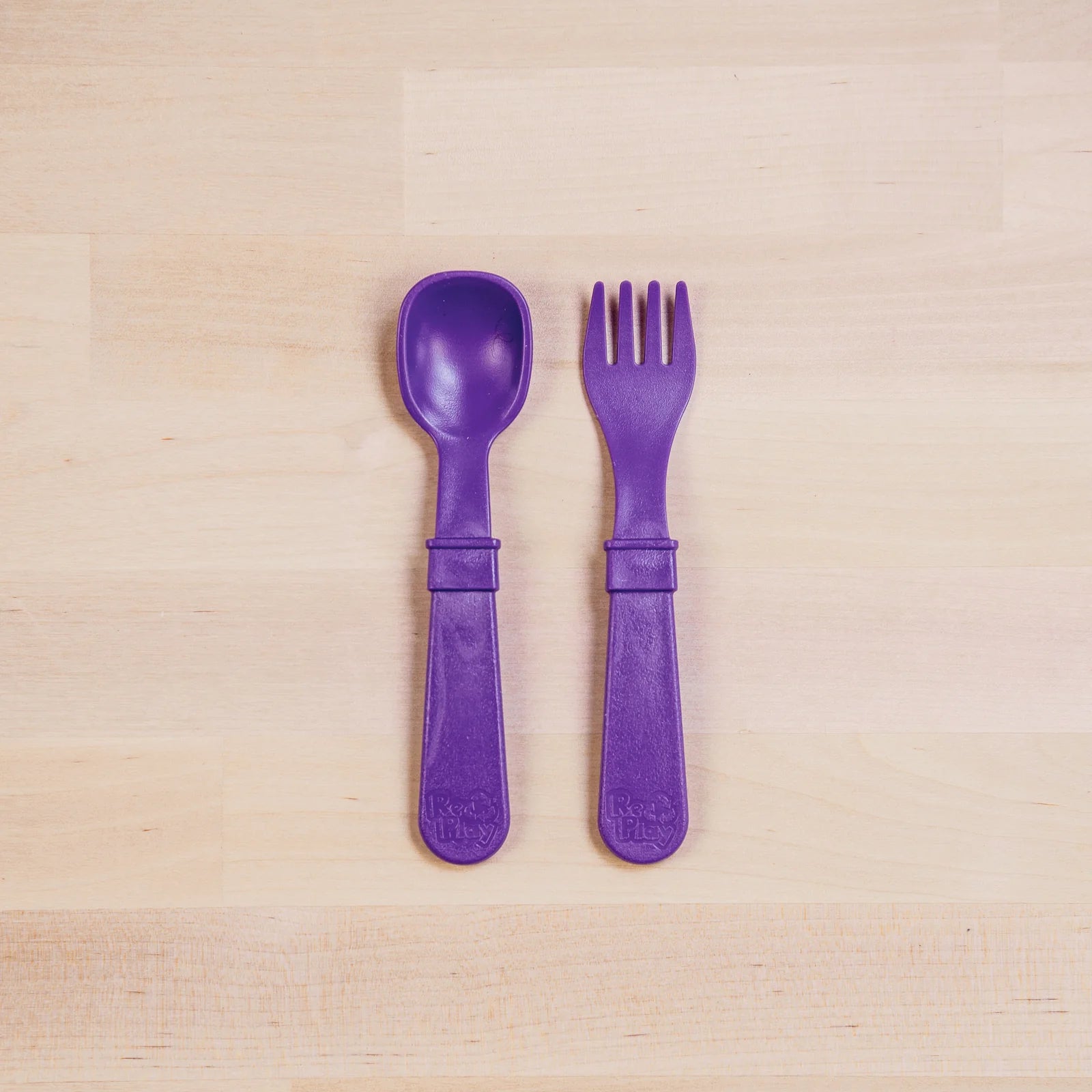 Re-Play Toddler-Friendly Recycled Utensil Set with Vibrant Colors
