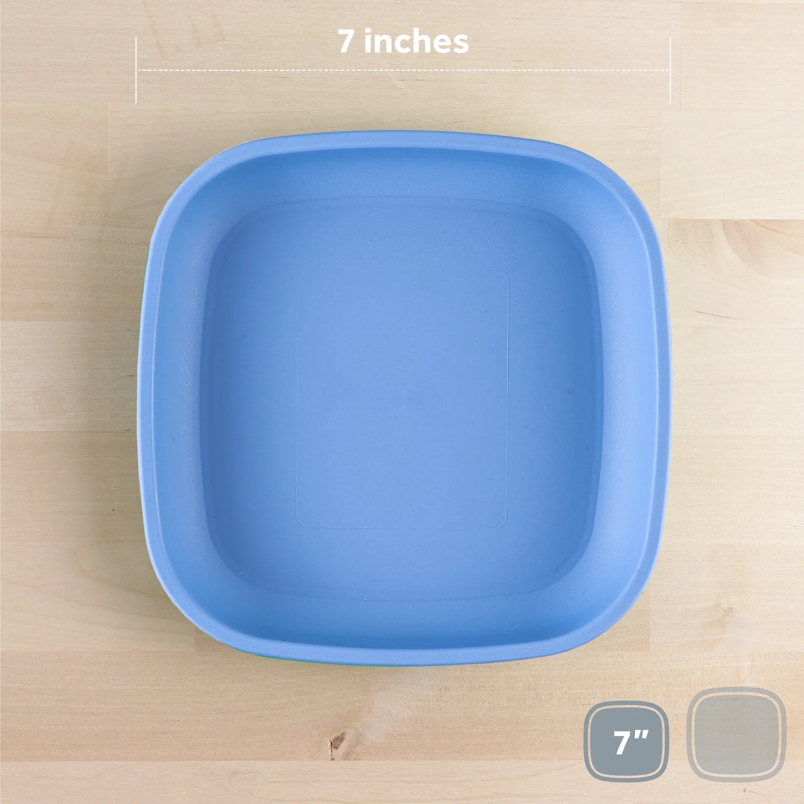 Re-Play 7-Inch Flat Plates: Ideal for Small Meals, Safe and Colorful