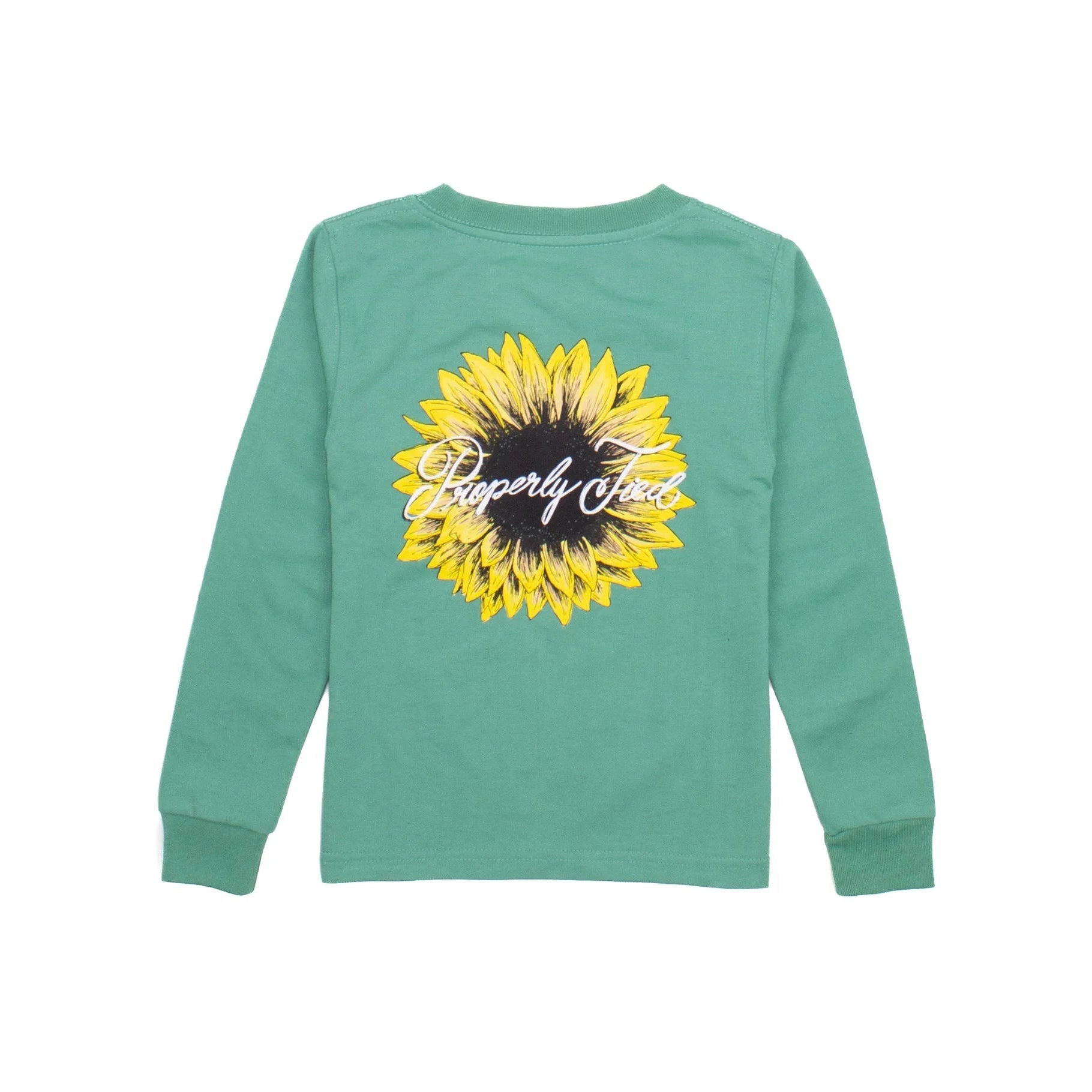 Sunflower Patterned Long Sleeve Properly Tied Tee
