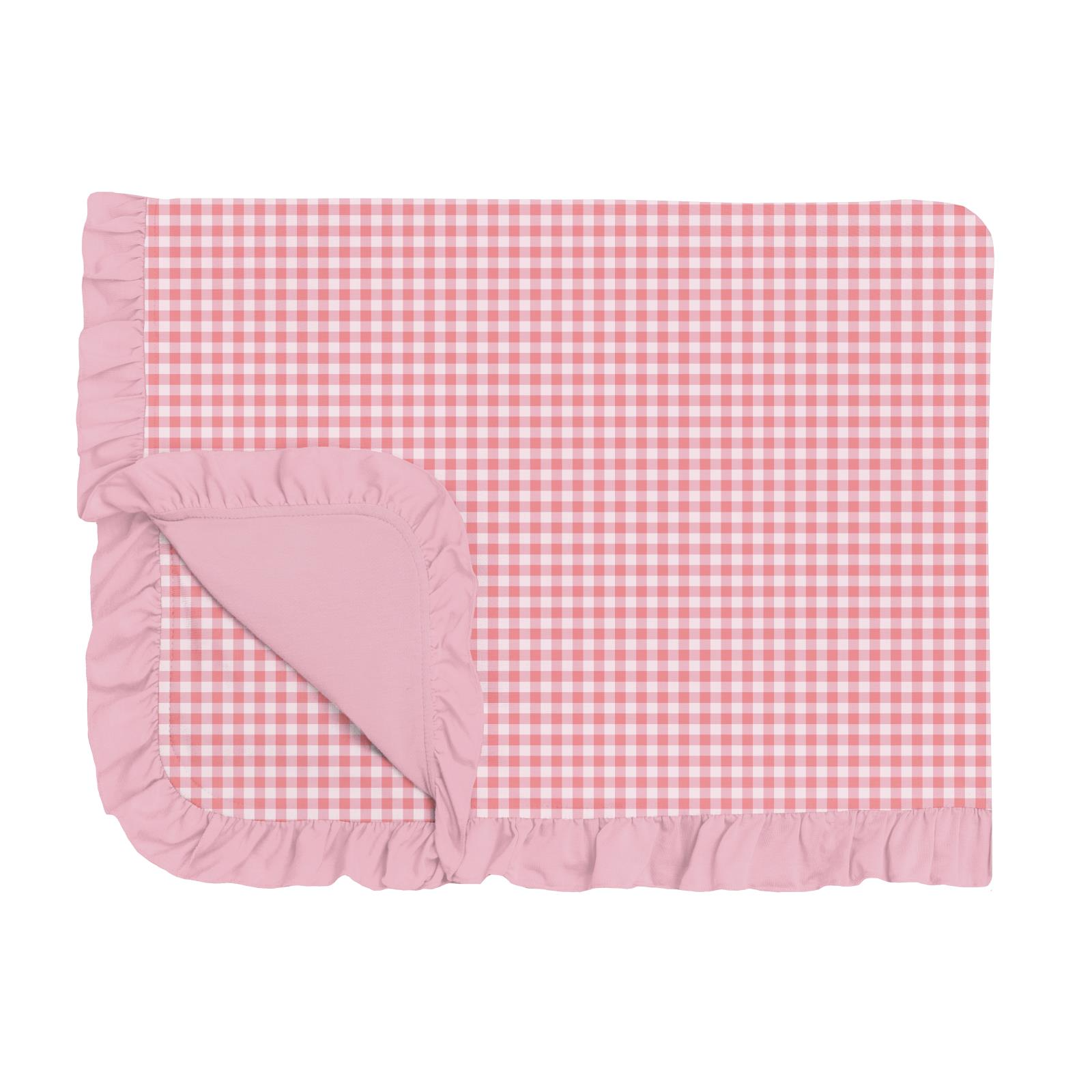 Exclusive Toddler Blanket - Ruffle Cake Pop Gingham for Sweet Cuddles