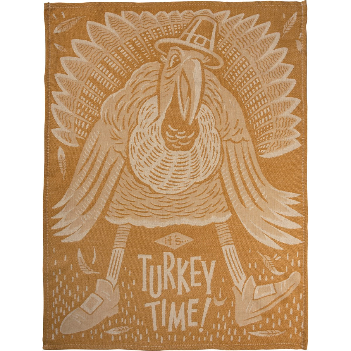 Hot Deal! Primitives By Kathy Jacquard Woven Cotton Kitchen Towel for Turkey Time