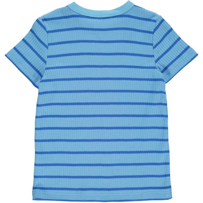 Fred's World Bunny Blue Alfa Stripe Super Stretch Short-Sleeve T-Shirt