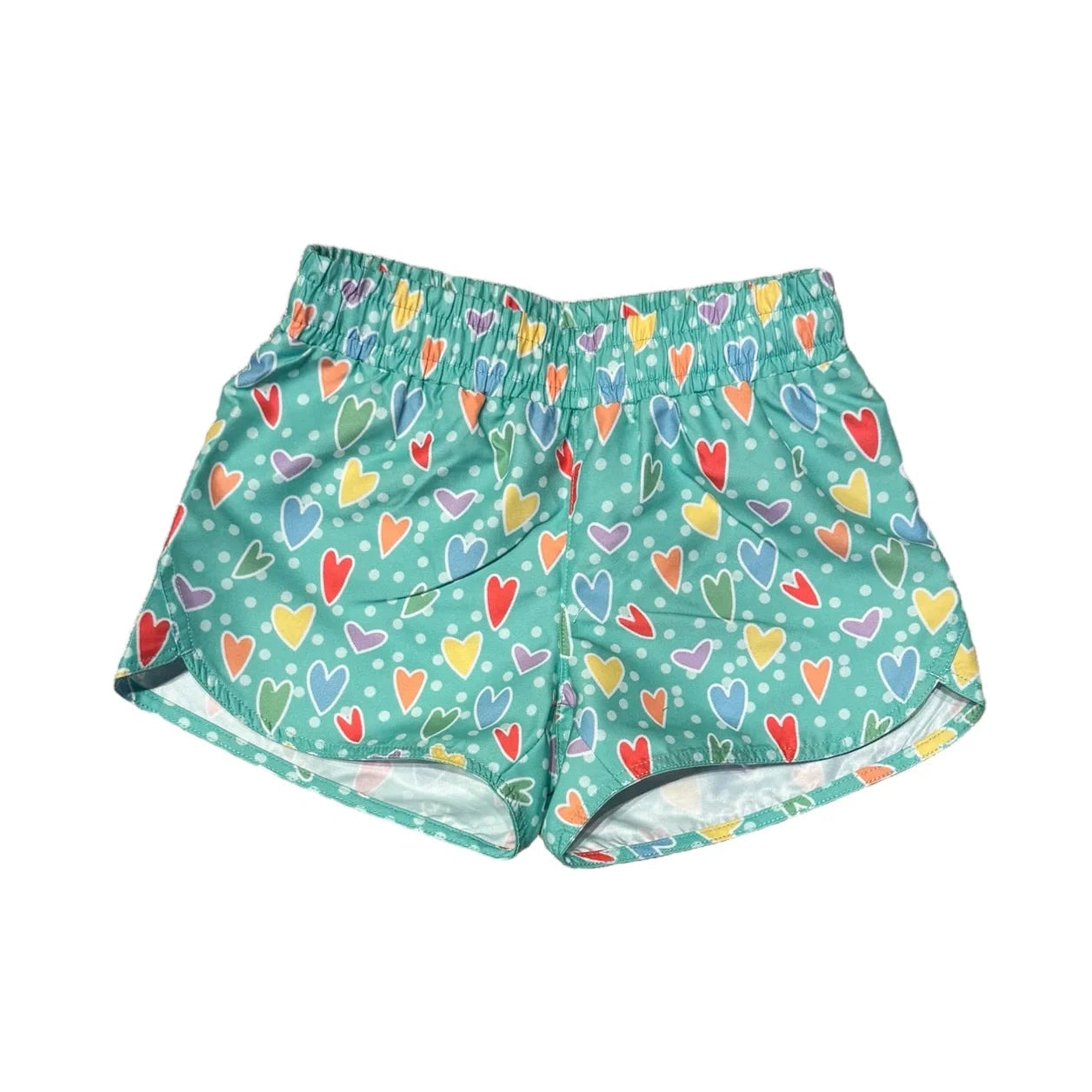 Honesty Clothing Heart - Patterned Stretchy Casual Shorts