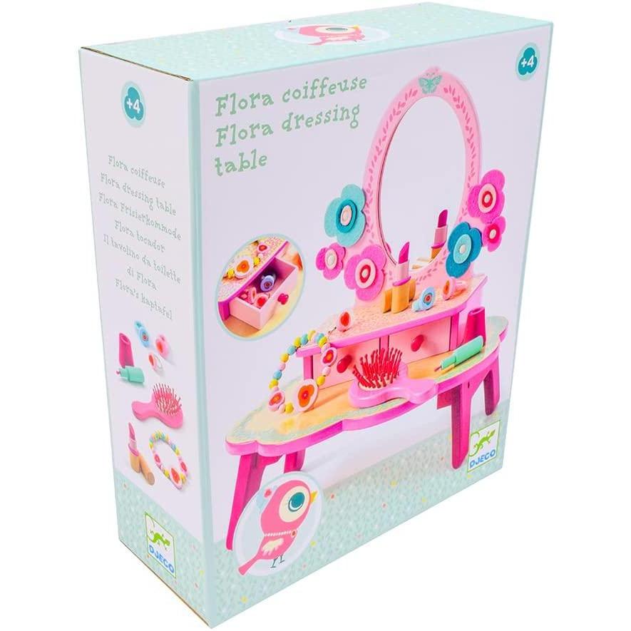 DJECO Wooden Role - Play Flora Dressing Table for 4+ Girls