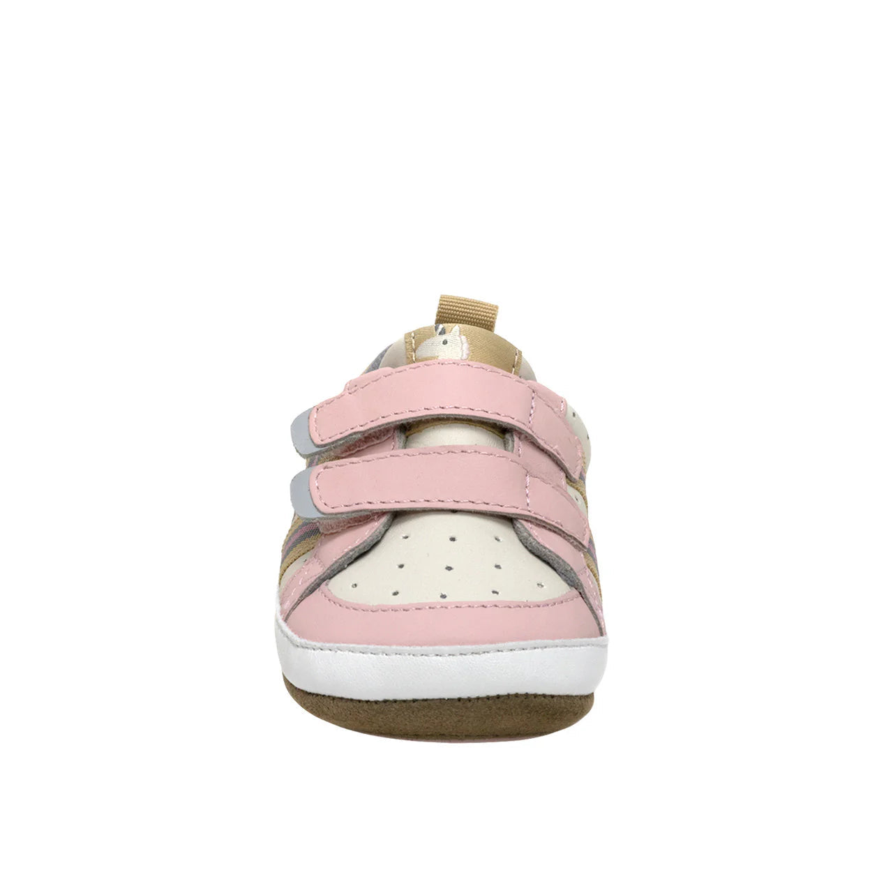 Hot Sale! Robeez Blush Valerie Style First Kicks Leather Baby Shoes