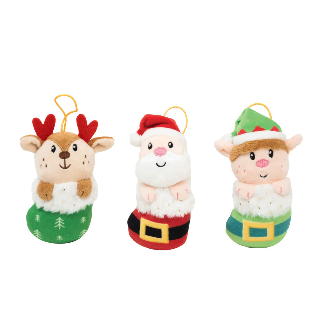 Cozy Cuddle Barn Stocking Plush Christmas Ornaments - Perfect Gift for the Holidays!