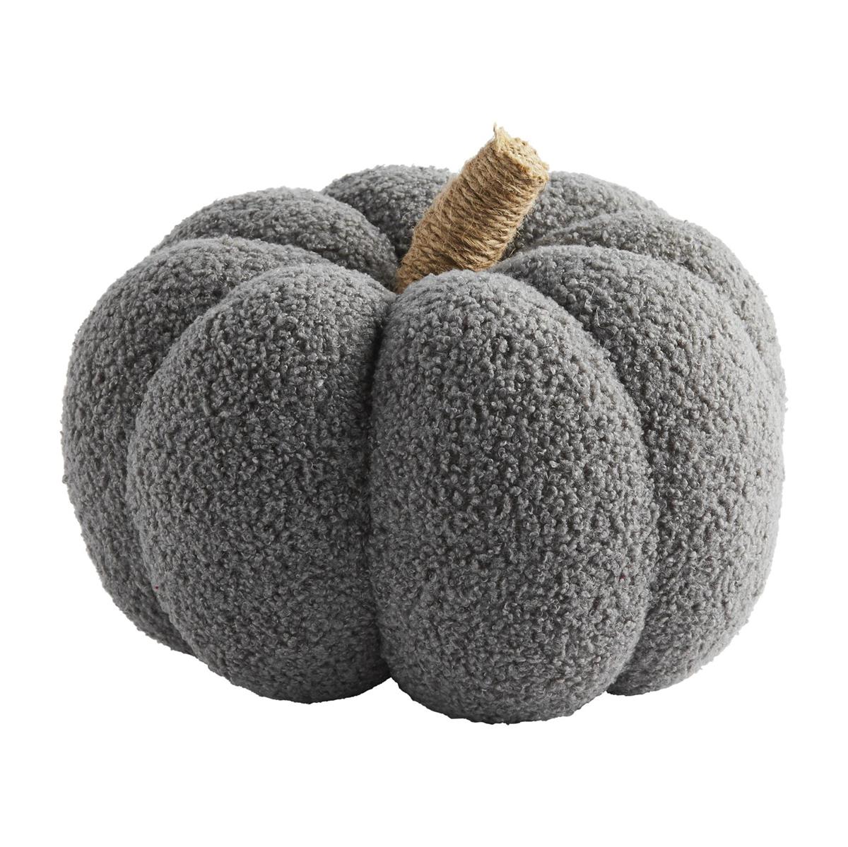 Hot Sale! Mud Pie Acrylic Shearling Fabric Pumpkin Sitter for Fireplaces or Entryways